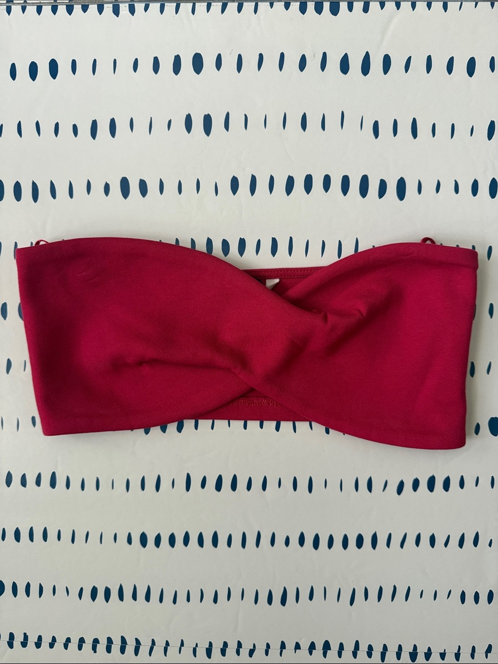 Zara Strapless Twist Front Bandeau Top - Magenta
